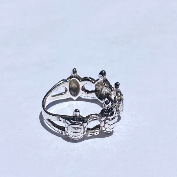 “Turtle Time” 925 Sterling silver turtle ring 🐢 - Picture 7 of 14